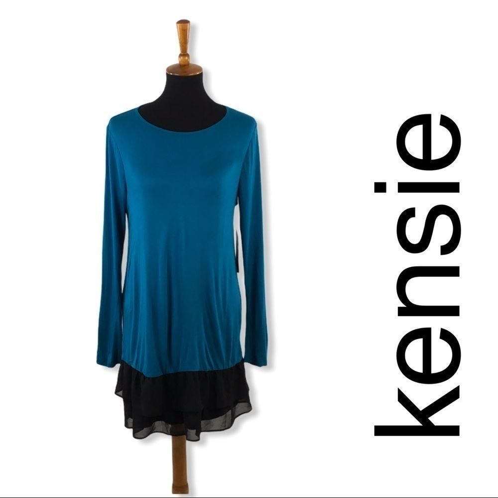 ❗️SALE❗️Kensie Teal and Black Dress
